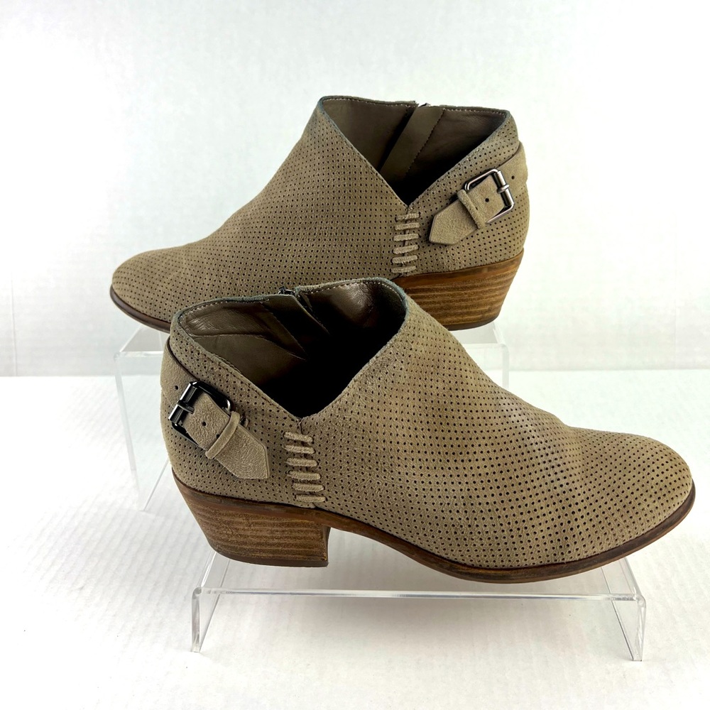 Vince Camuto light tan booties, size 7.5